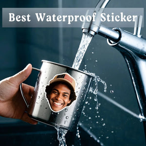 40pcs custom face stickers set made from personal photo