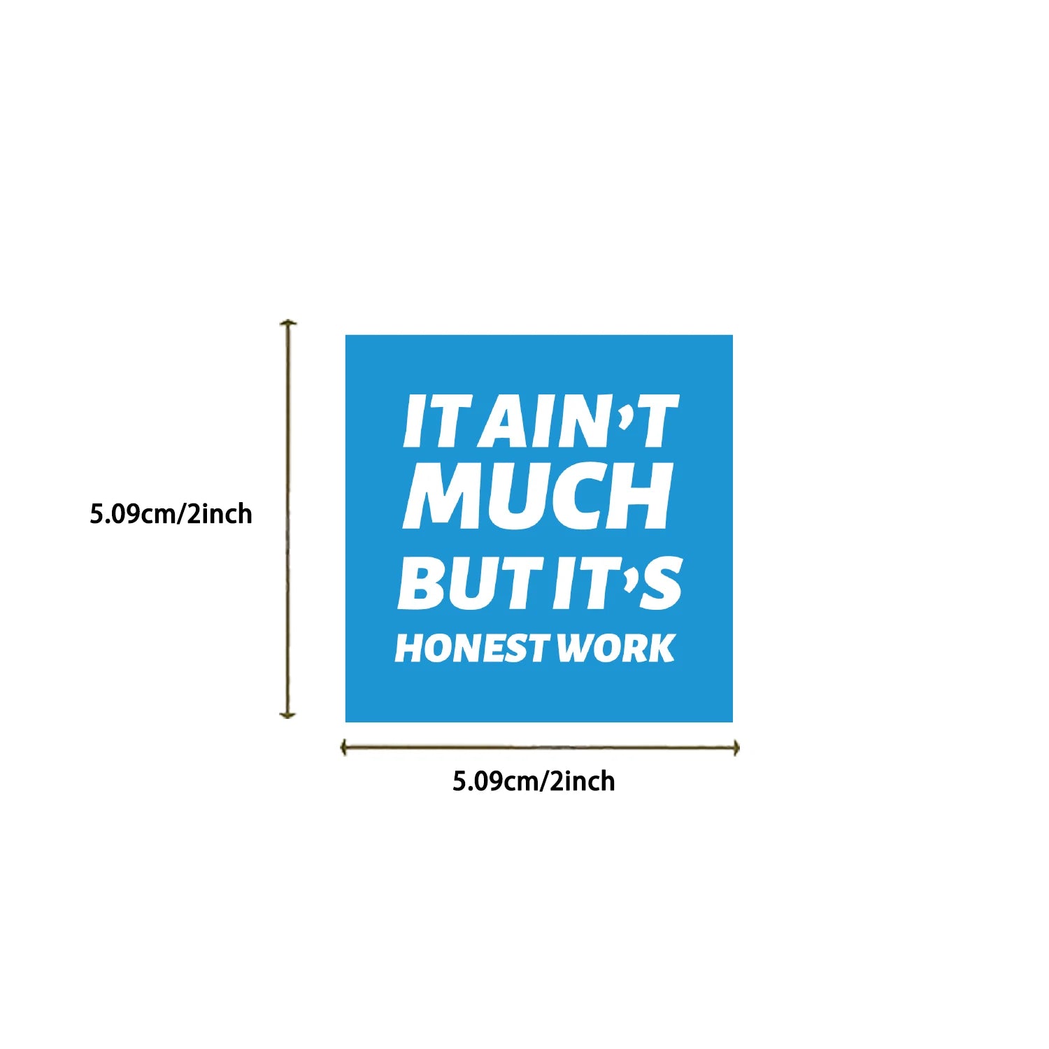 Bold sarcastic quote stickers made from waterproof PVC vinyl with clean peel adhesive