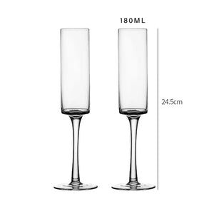 Champagne flutes engraved with couple names and wedding date
