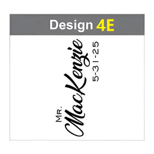 Personalized champagne flutes for couples celebrating engagement or wedding