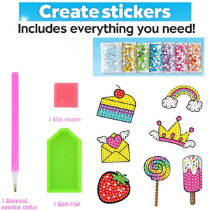 DIY gem sticker art kit for kids creative play and learning