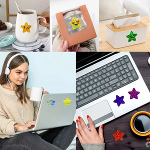 Cute kawaii stickers for scrapbooking and journaling decoration, laptops, mugs