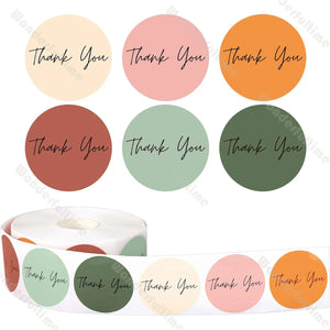 Easter themed round stickers used for small business packaging
