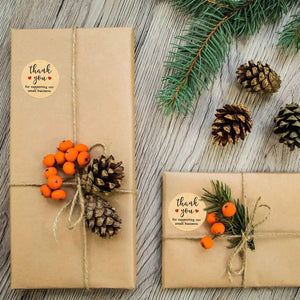 Elegant thank you stickers for weddings, parties, and event favors with floral design