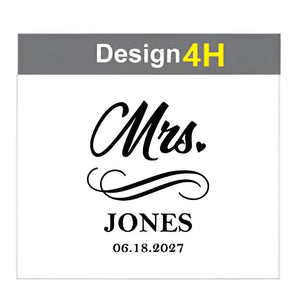 Personalized champagne flutes used for wedding toast and celebrations