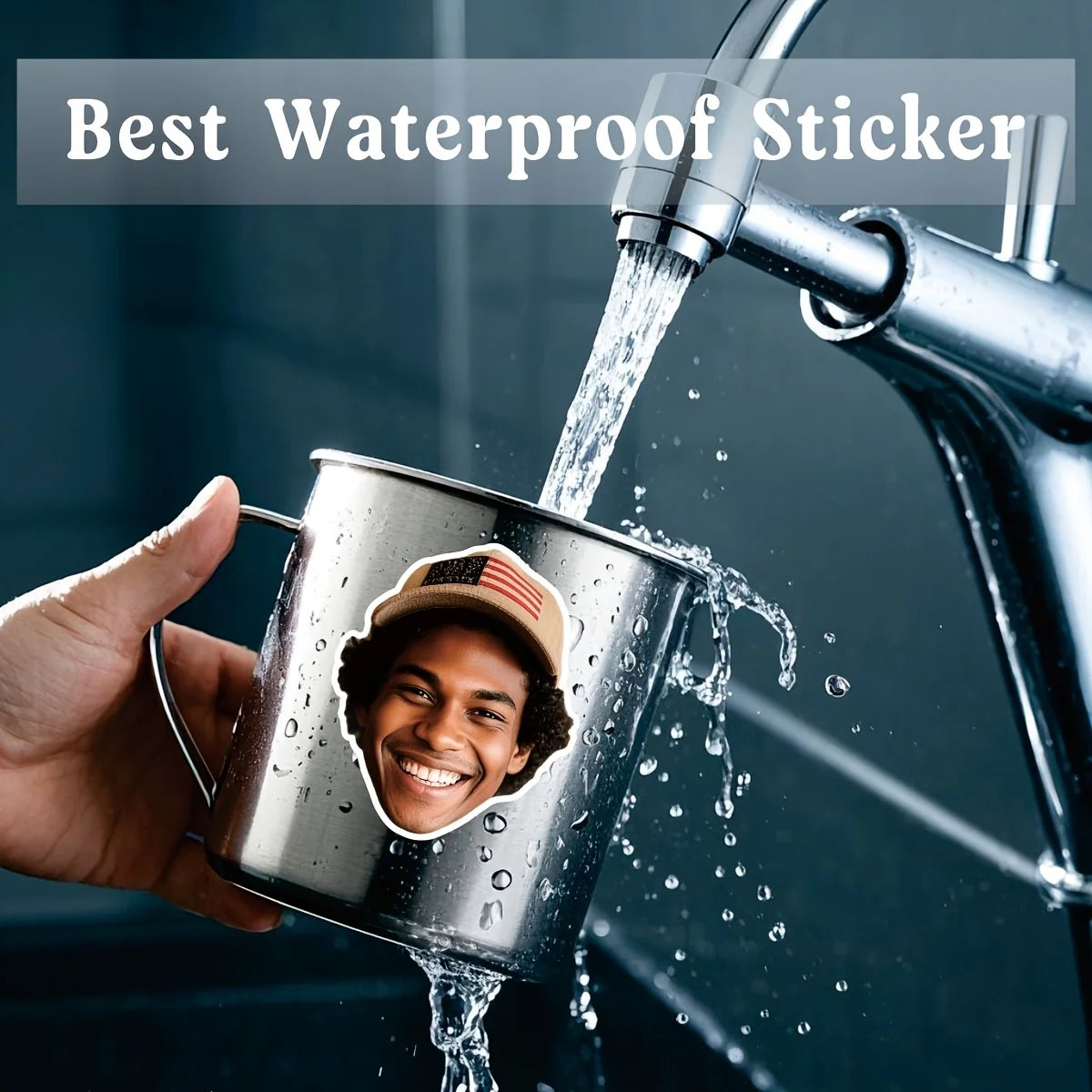 40pcs custom face stickers set made from personal photo