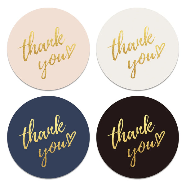 Blue Thank You Stickers Pack