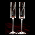 Personalized Wedding Champagne Flutes – Custom Laser Engraved Bride & Groom Toasting Glasses
