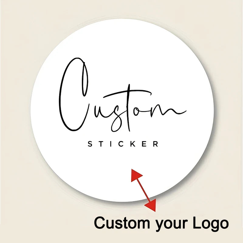 Custom Photo & Logo Stickers – Waterproof Full-Color Promotional Labels