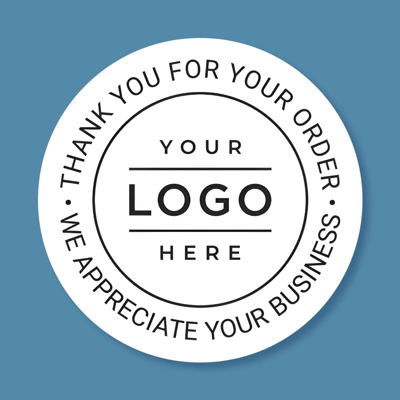 Custom Design Stickers – Upload Logo or Photo for Personalized Event & Gift Labels
