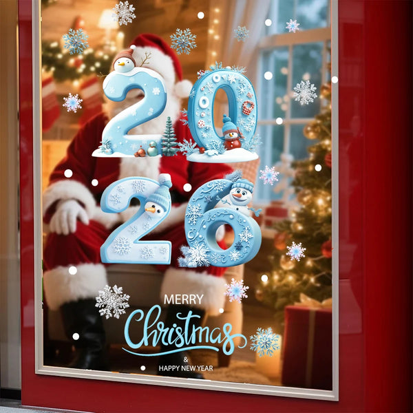 Merry Christmas Window Decals