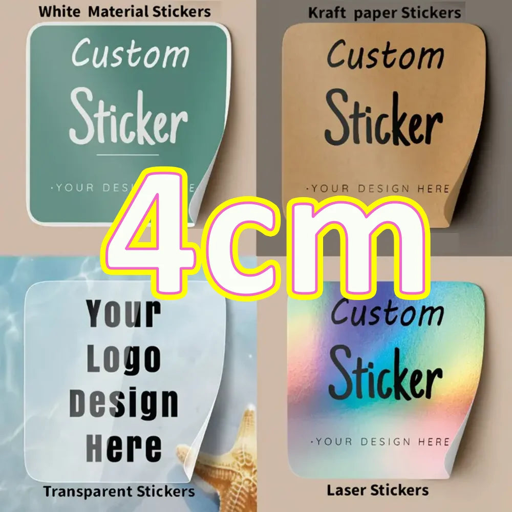 Bulk order of custom PVC stickers prepared for shipment