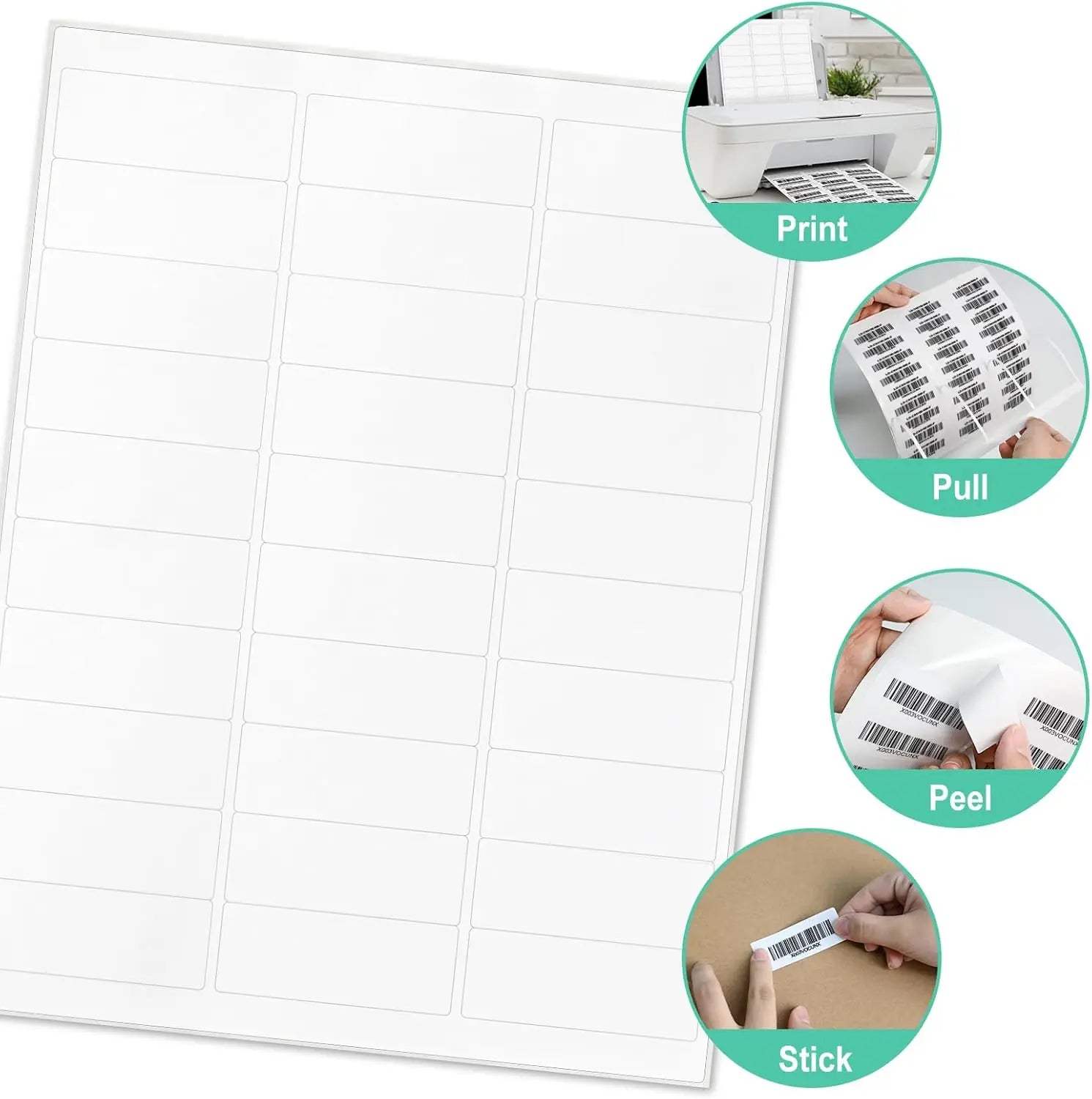 Bulk printable address labels 900 count self adhesive mailing labels
