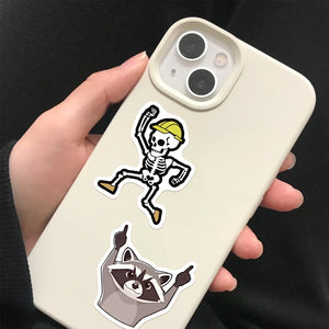 Cartoon vinyl stickers applied on water bottle, waterproof and peel-clean