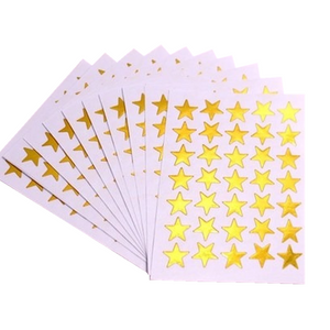 Star reward stickers used by teachers to motivate students in the classroom