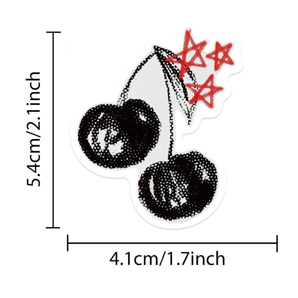 Cool black and white cartoon stickers popular with teens and youth