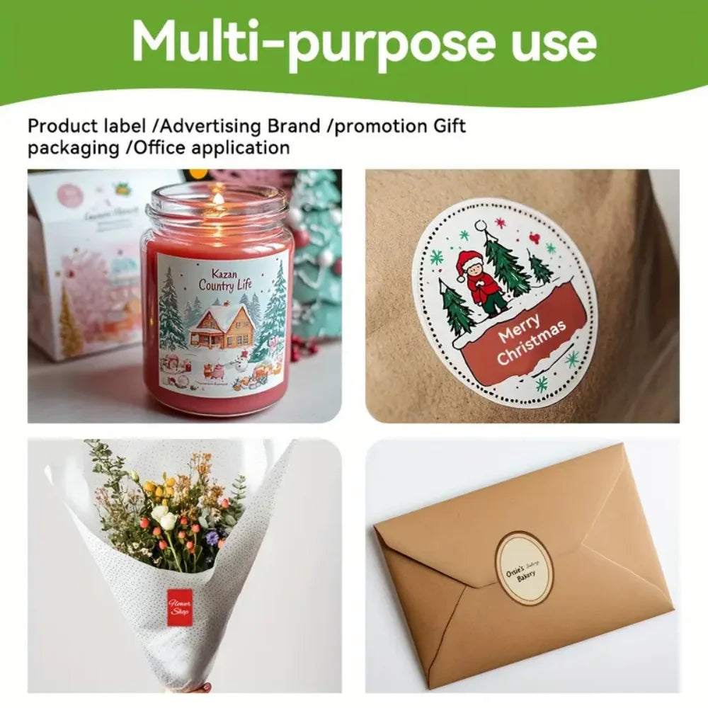 Custom PVC logo stickers for small business branding and packaging