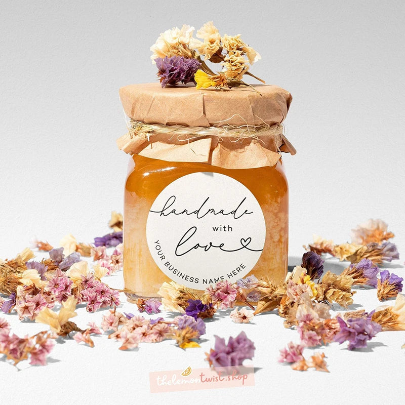 Custom logo stickers for small business branding and professional event packaging