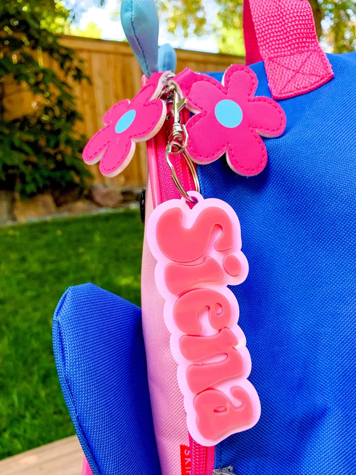 custom stainless steel name keychain for kids and friends