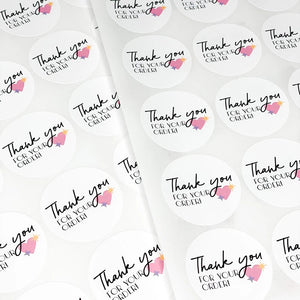 Premium custom stickers with elegant design used for weddings and special events