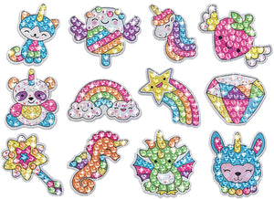 Diamond painting art stickers for kids school craft projects