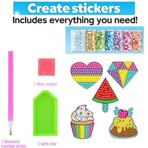 Diamond painting sticker toy kit for boys and girls craft fun
