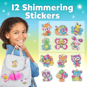 DIY diamond painting sticker craft activity for children creative play