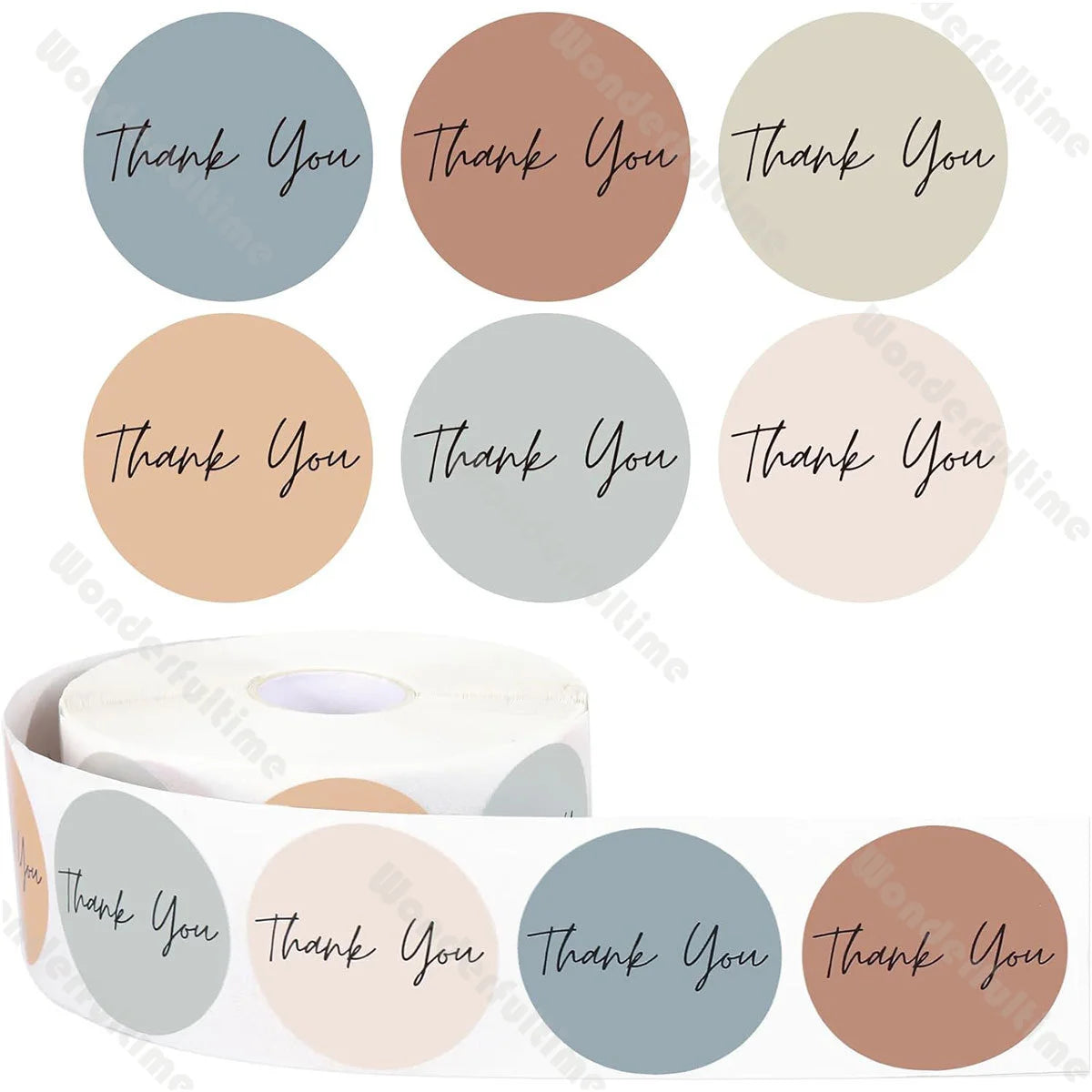 Easter themed round stickers used as envelope seals