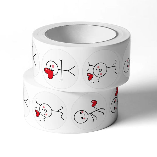 Love Stickman Stickers Roll