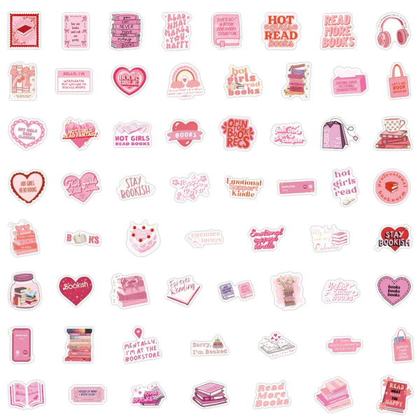 Charming Pink Stickers Set