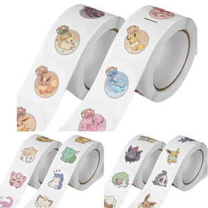 Hello Kitty and Kuromi cartoon stickers roll colorful PVC decals