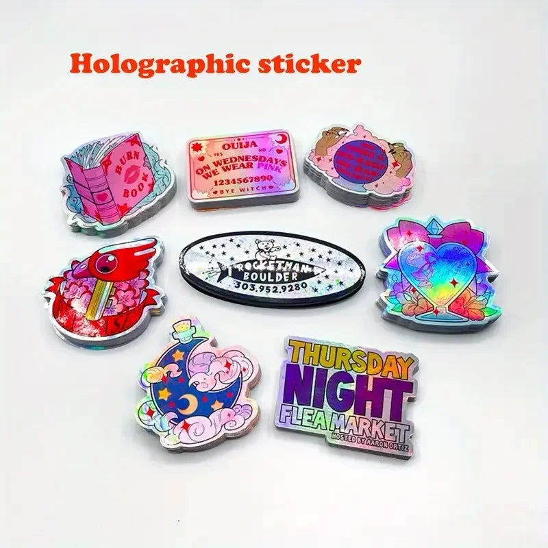holographic personalized decals for party favors packaging
