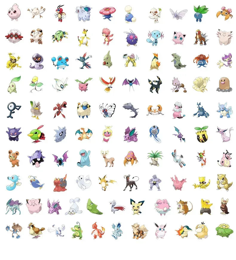 Kawaii cartoon stickers decorating a notebook for creative journaling