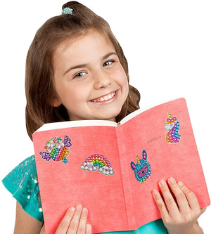 Animal themed diamond painting stickers for kids craft activities