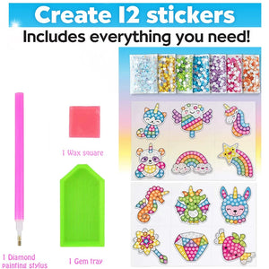 Kids art and craft diamond sticker making kit for creative play