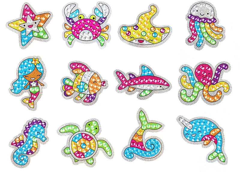 Kids creative diamond sticker art kit for fun DIY crafting