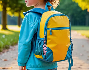 kids name keychain accessory for backpacks and bags