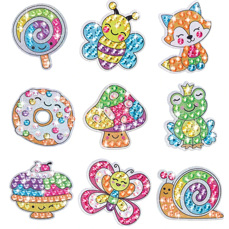 Magical unicorn diamond painting sticker craft kit for kids