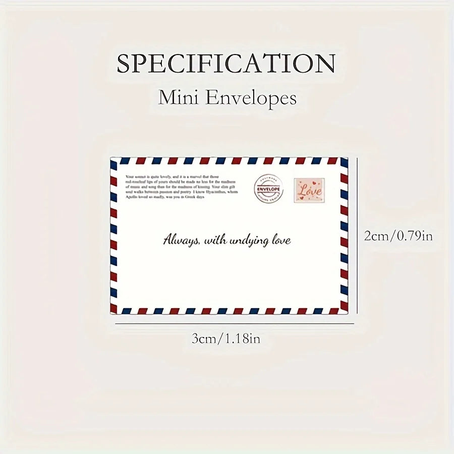 Mini envelopes used for cute love notes and handwritten messages