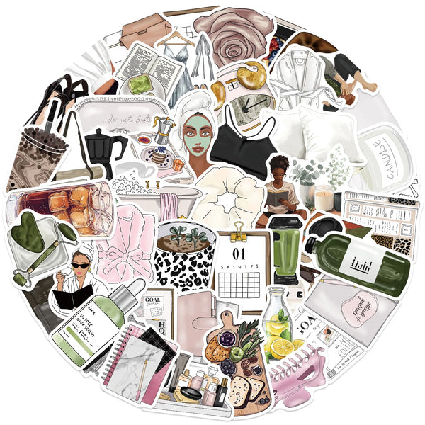 Chic Aesthetic Sticker Collection