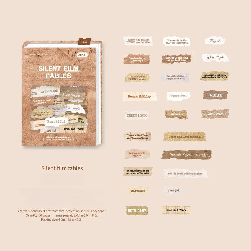 English label stickers made from paper and PET with crisp vintage printing