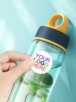 Personalized business logo sticker with waterproof finish