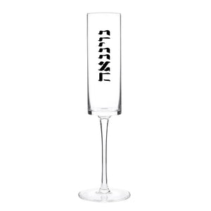 Elegant personalized champagne flutes for anniversary celebrations