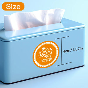 Personalized logo sticker for business branding and packaging