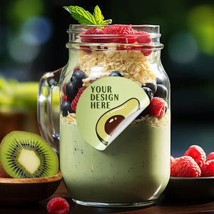 Personalized logo sticker with clean removable adhesive