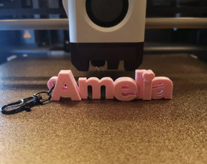 personalized name keyring gift for kids and friends