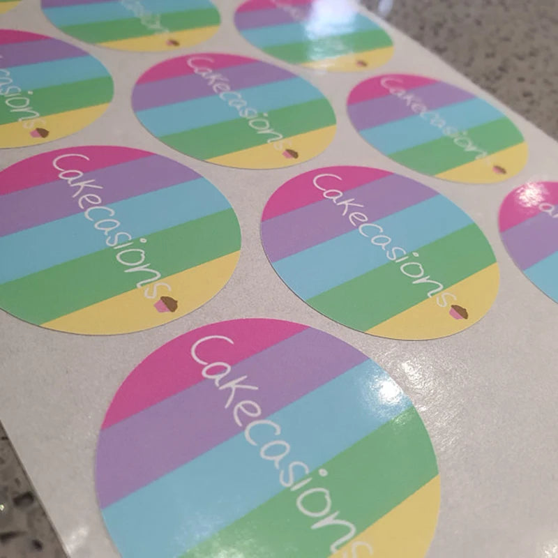 Personalized stickers for birthday parties, celebrations, and custom event décor