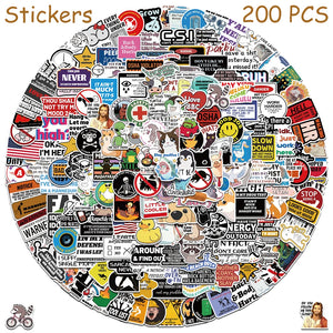 large pack of prank meme stickers with colorful designs