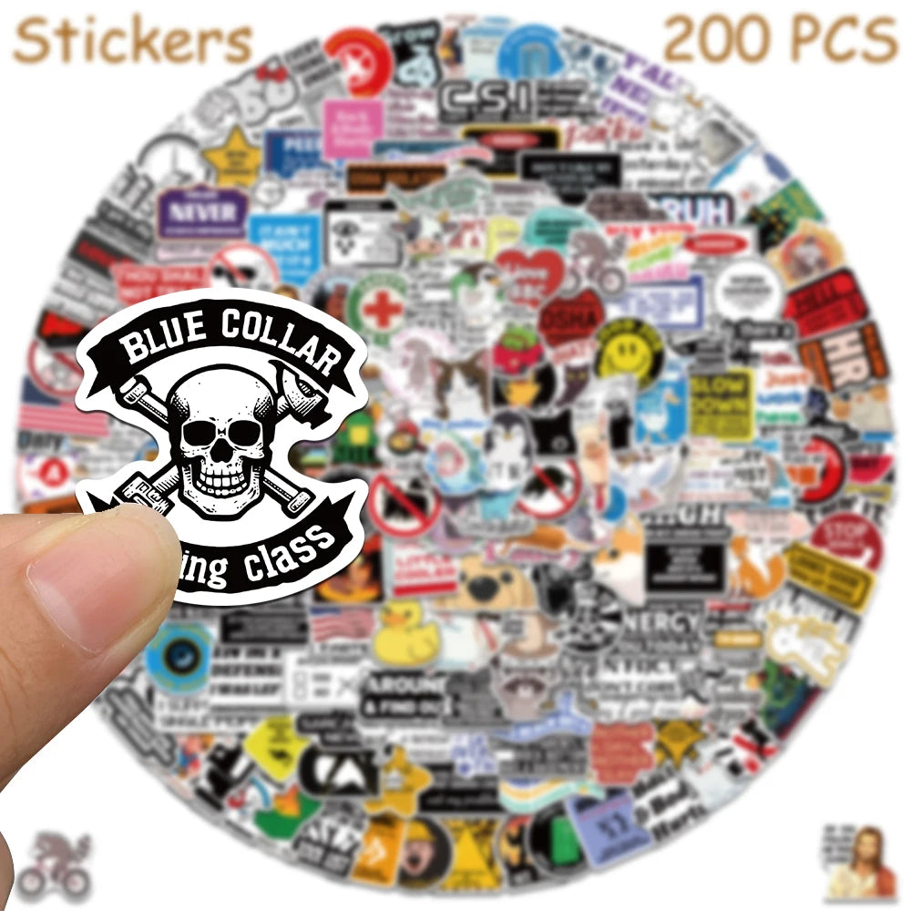 sarcastic prank meme stickers with humorous phrases