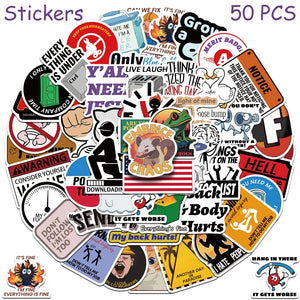 snarky cartoon sticker set with playful attitude